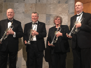 Members of The Lake Oswego Millennium Concert Band Trumpet Section